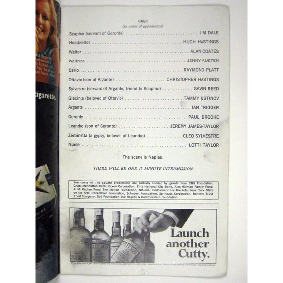 Scapino Playbill May 1974 Jim Dale Gavin Reed Ian Trigger Levine - Picture 5 of 7